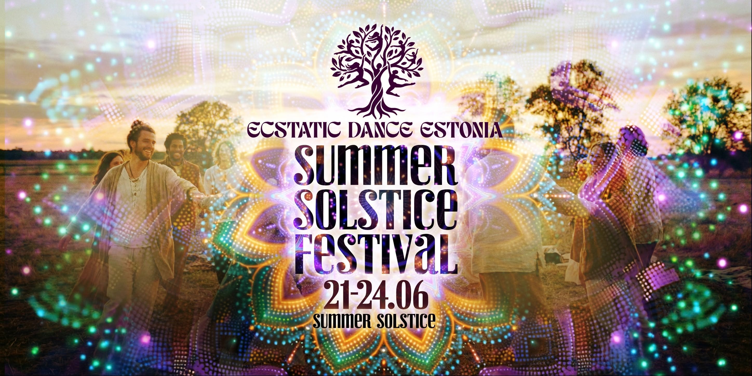 Summer Solstice Dance Festival visuaal Mushina ja festivaliesinejatega